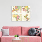 Toile Europe, Asie, Afrique, Amérique (Insitu(Salon))