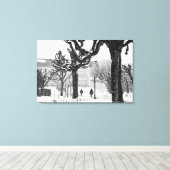 Toile Europe, Autriche, Salzbourg. Hiver, (Insitu (Plancher de Bois))