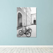 Toile Europe, Autriche, Salzbourg. Vélos dans (Insitu (Plancher de Bois))