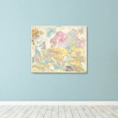 Toile Europe - Carte géologique de l'Europe (Insitu (Plancher de Bois))