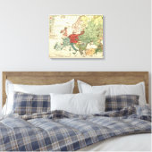 Toile Europe Carte Pays Antique Mondiale (Insitu(Chambre))