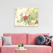 Toile Europe Carte Pays Antique Mondiale (Insitu(Salon))