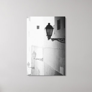 Toile Europe, Espagne, Majorque. Lumières de rue, Palma