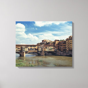 Toile Europe, Italie, Florence. Le Ponte Vecchio