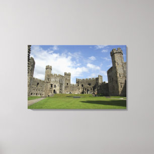 Toile Europe, Pays de Galles, Caernarfon. Château de Cae
