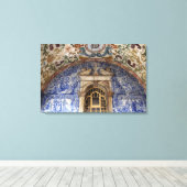 Toile Europe, Portugal, Obidos. Architecture colorée (Insitu (Plancher de Bois))