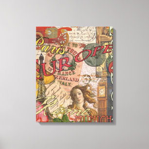 Toile Europe Travel Vintage