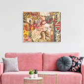 Toile Europe Travel Vintage (Insitu(Salon))