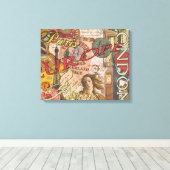 Toile Europe Travel Vintage (Insitu (Plancher de Bois))