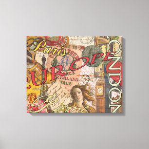 Toile Europe Travel Vintage