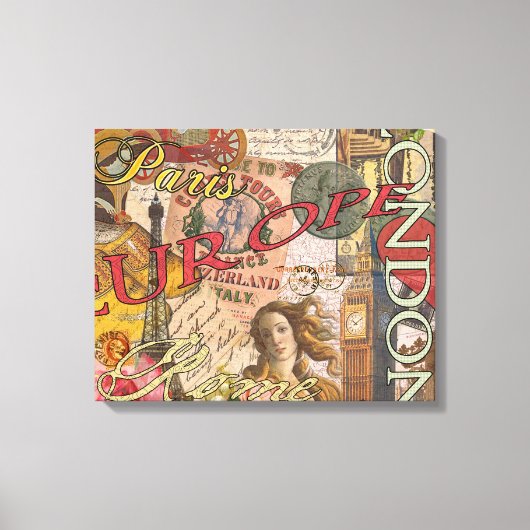 Toile Europe Travel Vintage (Recto)
