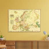 Toile EuropeCarte panoramiqueEurope (Insitu(Salon))