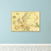 Toile EuropeCarte panoramiqueEurope (Insitu (Plancher de Bois))