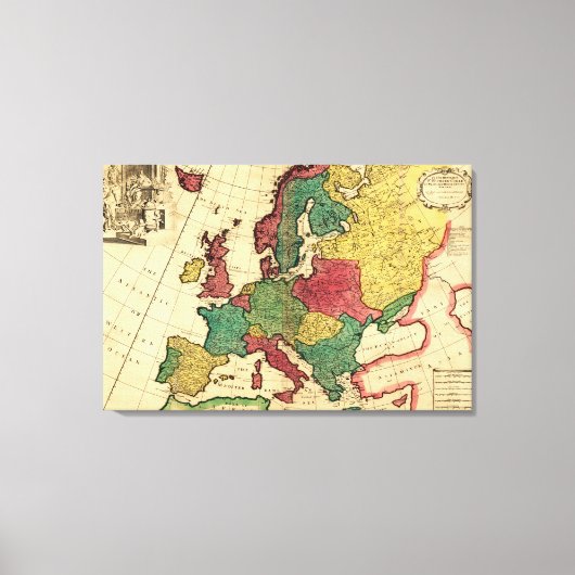 Toile EuropeCarte panoramiqueEurope (Recto)