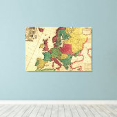 Toile EuropeCarte panoramiqueEurope (Insitu (Plancher de Bois))