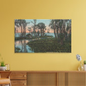 Toile Eustis, Floride - Vue sur le canal de Swampy (Insitu(Salon))