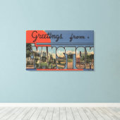 Toile Evanston, Illinois - Scènes de grandes lettres (Insitu (Plancher de Bois))