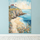 Toile Évasion du phare de la falaise (Insitu (Plancher de Bois))