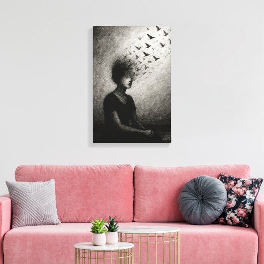 Toile Évasion silencieuse (Insitu(Salon))