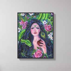 Toile Eve dans le jardin de la pomme python Eden par Ren