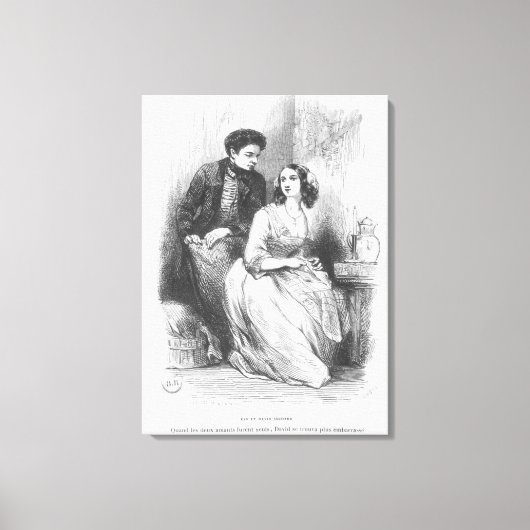 Toile Eve et David Sechard (Recto)