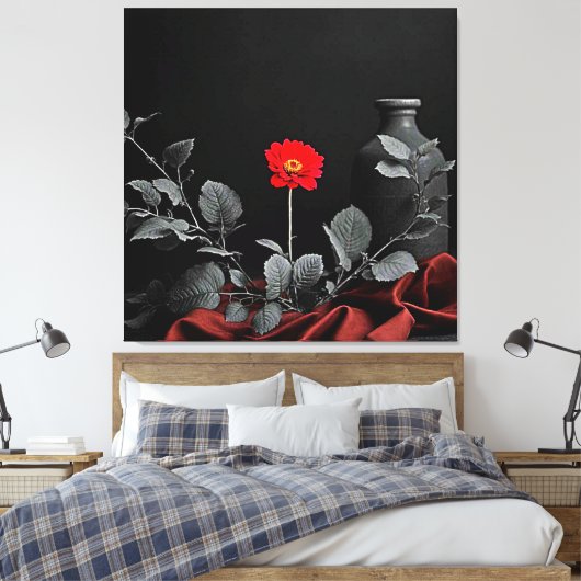 Toile Éveil rouge gras (Insitu(Chambre))