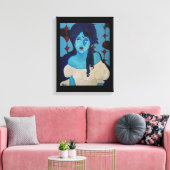 Toile Evelyn Blue (Insitu(Salon))