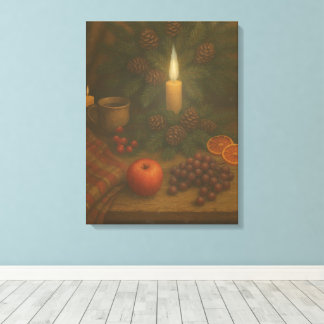 Toile Evergreen Table – Candlelight and Calm