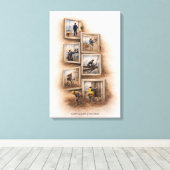 Toile Everything Starts at the Bottom  Canvas Print (Insitu (Plancher de Bois))