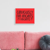 Toile Évidemment, je suis le préféré de maman (Insitu(Salon))