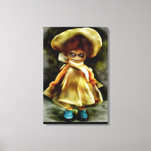 Toile EVIL DORA DOLL, hantée poupée produit effrayant ar