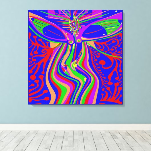 Toile Évolution de la Transcendance (Insitu (Plancher de Bois))