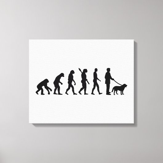 Toile Evolution Marchez le chien (Recto)