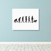Toile Evolution Marchez le chien (Insitu (Plancher de Bois))