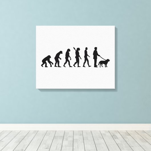 Toile Evolution Marchez le chien (Insitu (Plancher de Bois))