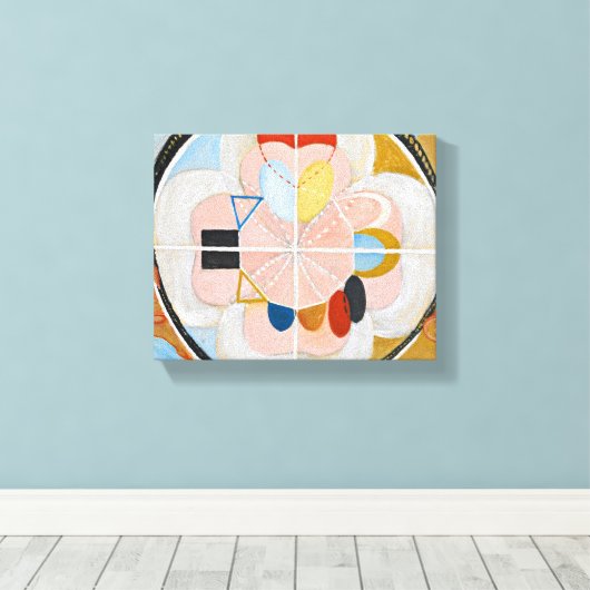 Toile Evolution No.13 par Hilma af Klint (Insitu (Plancher de Bois))