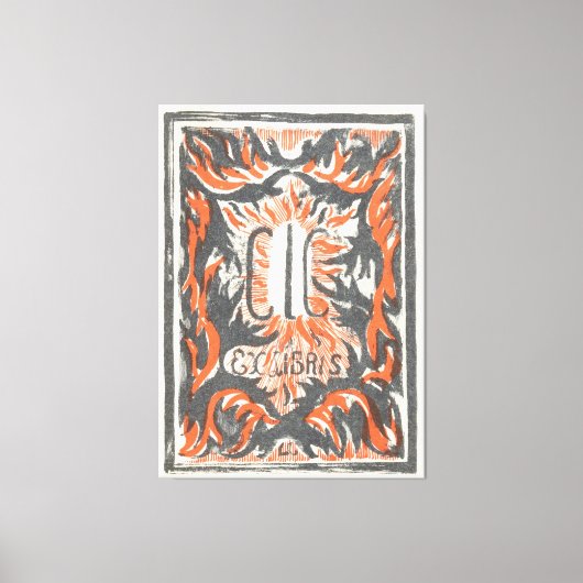 Toile Ex libris de Carel Lion Cachet (Recto)