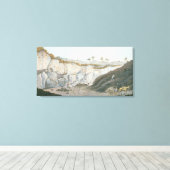 Toile Excavations d'une couche épaisse de lave qui a cou (Insitu (Plancher de Bois))