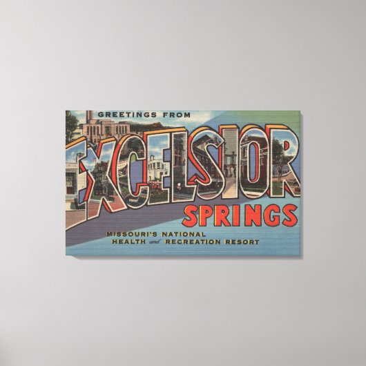 Toile Excelsior Springs, Missouri - Grande Lettre (Recto)
