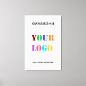 Toile Exemple d'impression du logo et de la zone de text (Recto)