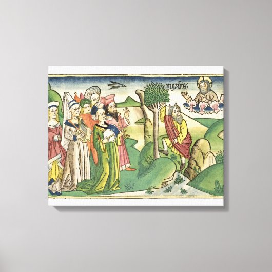 Toile Exode 15 1-19 La Chanson de Moïse, du 'Nuremb (Recto)