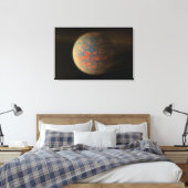 Toile Exoplanet 55 Cancri E Et Sa Surface Moulée (Insitu(Chambre))