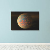 Toile Exoplanet 55 Cancri E Et Sa Surface Moulée (Insitu (Plancher de Bois))