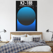 Toile exoplanète K2-18b (Insitu(Chambre))