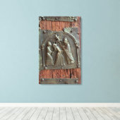 Toile Exorcisme, panneau de la porte droite, 12e (Insitu (Plancher de Bois))