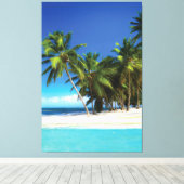 Toile Exotic beach throw pillow (Insitu (Plancher de Bois))