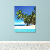 Toile Exotic beach throw pillow (Insitu (Plancher de Bois))