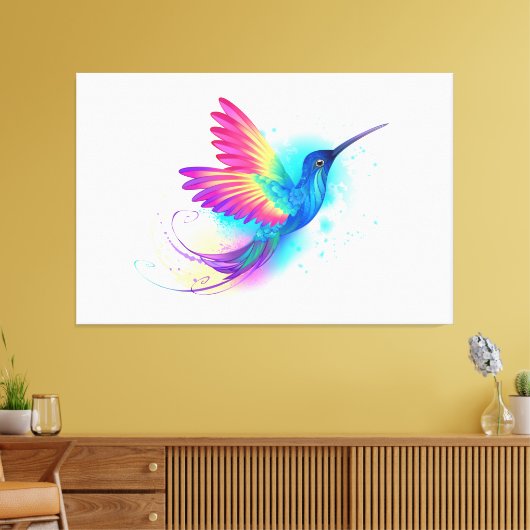 Toile Exotic Rainbow Hummingbird (Insitu(Salon))