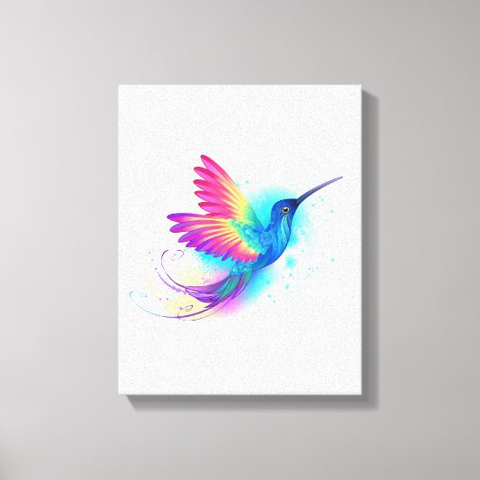 Toile Exotic Rainbow Hummingbird (Recto)