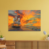 Toile Expédition au coucher du soleil (Insitu(Salon))